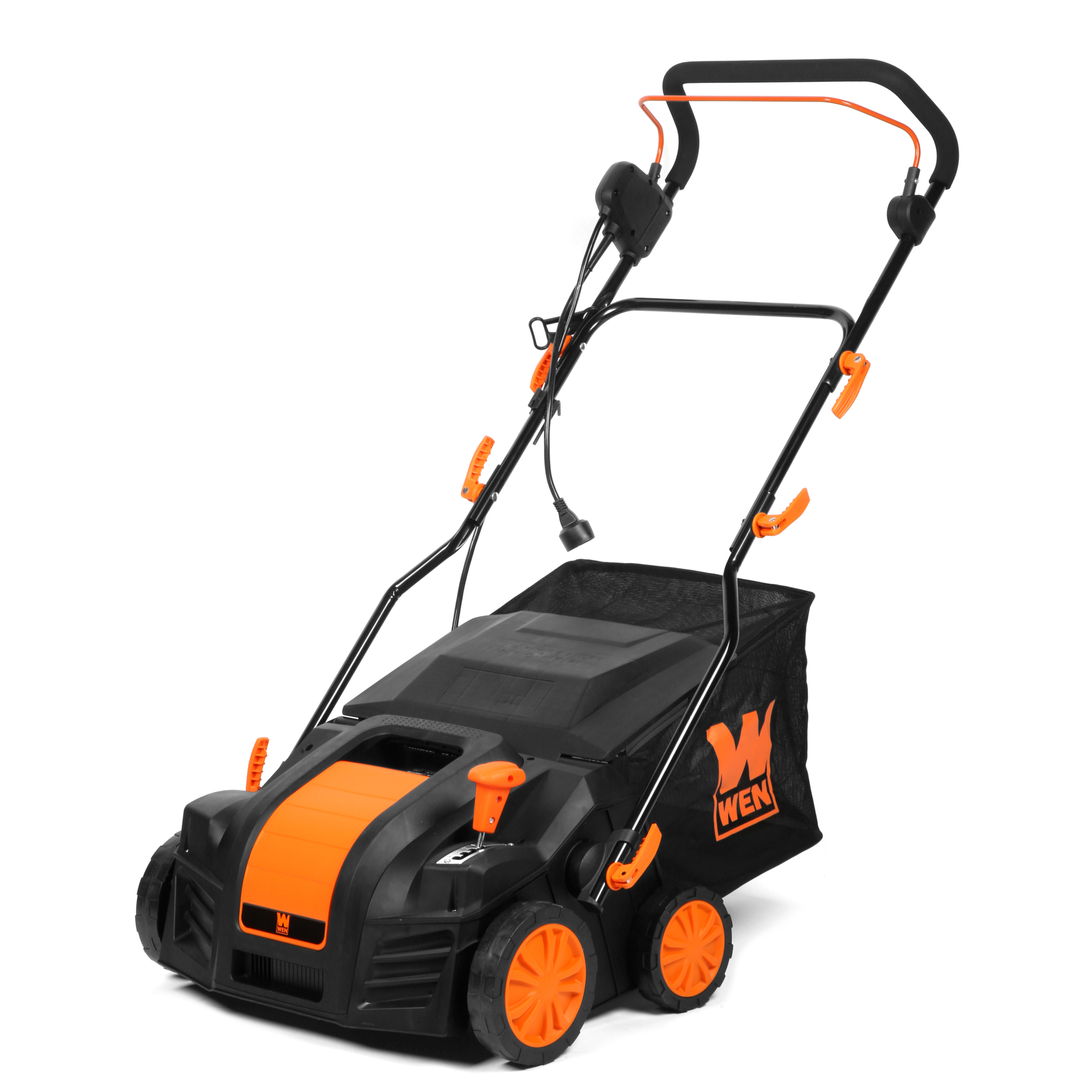 WEN 2-in-1 Electric Dethatcher and Scarifier - 16in., 15A, 3300 RPM, 5-Position Height Adjustment, Model# DT1516